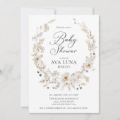 Invitation Boho Genre Neutre Baby shower (Devant)