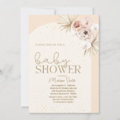Invitation Boho Genre Neutre Baby shower (Devant)