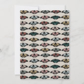 Invitation Boho Genre Neutre Papillons Fête Anniversaire (Dos)