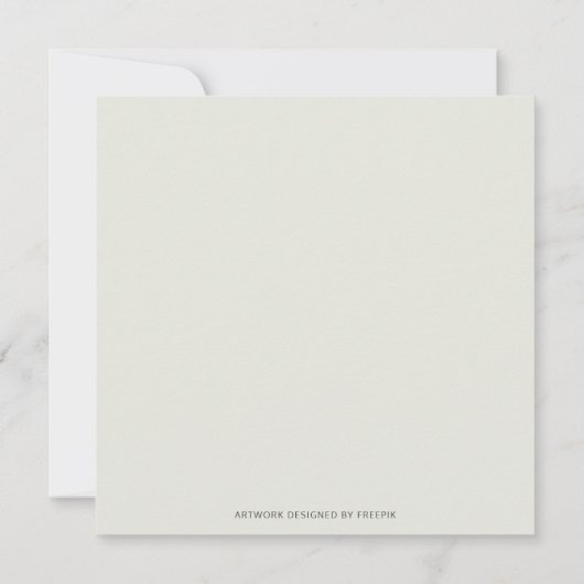 Invitation Boho Géométrique Genre Neutre Bébé Parsemer (Dos)