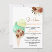 Invitation Boho glace nuptiale douche elle a été scoopée (Devant)