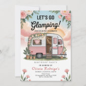 Invitation Boho Glamping Birthday Party (Devant)