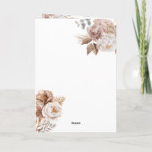 Invitation Boho Gold Destination Mariage Code QR (Dos)