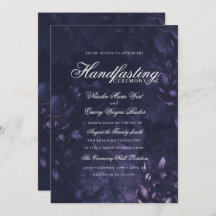 Boho gothique foncé violet à la main florale