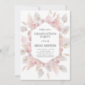 Invitation Boho Graduation Class of 2023 Party Card (Devant)