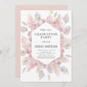 Invitation Boho Graduation Class of 2023 Party Card (Devant / Derrière)