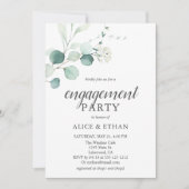 Invitation Boho Green Eucalyptus (Devant)