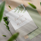 Invitation Boho Greenery Mariage botanique