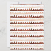 Invitation Boho Grenerie Animal Crâne Teepee Baby shower (Dos)