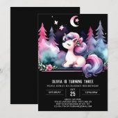 Invitation Boho Happy Horse Anniversaire (Devant / Derrière)