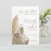 INVITATION BOHO HERBE DE LA PAMPA AQUARELLE ENREGISTRER LA DA (Debout devant)