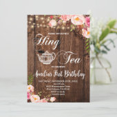Invitation Boho High Tea Birthday Party, Par-Tea (Debout devant)