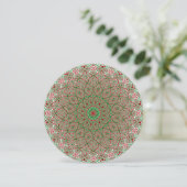 Invitation Boho Hippie Funky Trippy Orné Mandala de Noël (Debout devant)