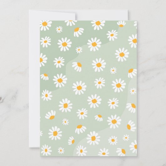 Invitation Boho Hippy Vibes Sage Green Festival Fête des mari (Dos)