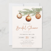 Invitation Boho Holiday Fête des mariées hiver (Devant)