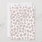 Invitation Boho Holy Cow Highland Pampas 1er Anniversaire (Dos)