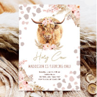 Boho Holy Cow Highland Pampas 1er Anniversaire