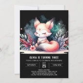 Invitation Boho Imaginaire Fox Anniversaire numérique (Devant)