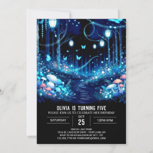 Invitation Boho Imaginaire Woodland Digital Anniversaire