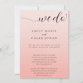 Invitation Boho Intimate Mariage Micro Ceremony Courthouse (Devant)