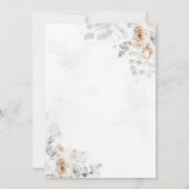 Invitation Boho Ivory White Floral Gold First Holy Communion (Dos)