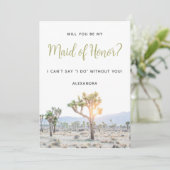 Invitation Boho Joshua Tree Veux-tu être ma demoiselle d'honn (Debout devant)