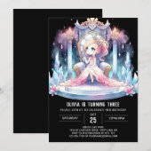 Invitation Boho Kids Princess Anniversaire (Devant / Derrière)