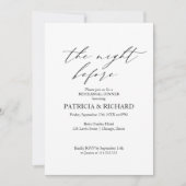 Invitation Boho La Nuit Avant Le Dîner De La Répétition (Devant)