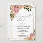 Invitation Boho La Nuit Avant Le Dîner De Répétition (Devant)