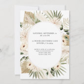 Invitation Boho Laisser L'Aventure Commencer Le Baby shower D (Dos)