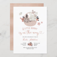 Boho Little Bunny est en chemin Baby shower