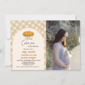 Invitation Boho Little Cutie Pie Thanksgiving Baby shower (Devant)