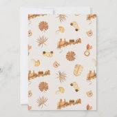 Invitation Boho Little Explorer Baby shower non sexiste dans (Dos)