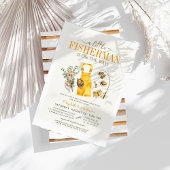 Invitation Boho Little Fisherman Est En Route Baby shower