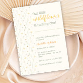 Invitation Boho Little Fleur sauvage 1er anniversaire