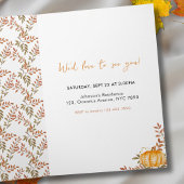 Invitation Boho Little Pumpkin arrive Bébé Fête Prénatale d'A