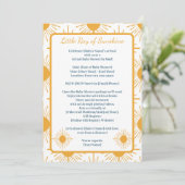 Invitation Boho Little Ray de Soleil Neutre Douche Par Distan (Debout devant)