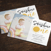 Invitation Boho Little Ray Of Sunshine Première Anniversaire 