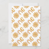 Invitation Boho Little Sunshine Premier anniversaire (Dos)