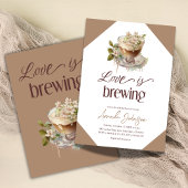 Invitation Boho Love brasse du café Fête des mariées florale