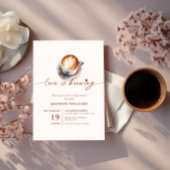 Invitation Boho Love Brûle Du Café Fête des mariées