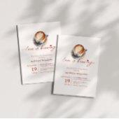 Invitation Boho Love Brûle Du Café Fête des mariées