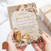 Invitation Boho Love Brûle Espresso Couples Douche