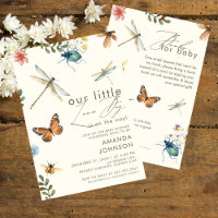 Boho Love Bug Insectes baby shower libellule