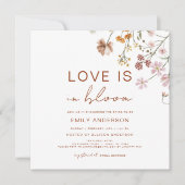 Invitation Boho Love est dans Bloom Fleur sauvage Fête des ma (Devant)