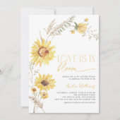 Invitation Boho Love est en fleurs Sunflower Botanique (Devant)