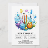 Boho Mad Scientifique Découverte Anniversaire