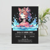 Invitation Boho Magical Princess Anniversaire (Debout devant)