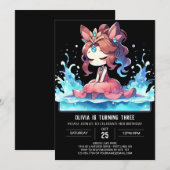 Invitation Boho Magical Princess Anniversaire (Devant / Derrière)