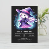 Invitation Boho Majestic Wizard Anniversaire (Debout devant)